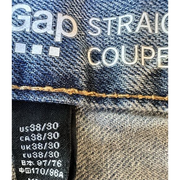 Gap Men’s Straight Fit Jeans 38x30 Light Wash Denim Classic Casual Everyday - Picture 4 of 5